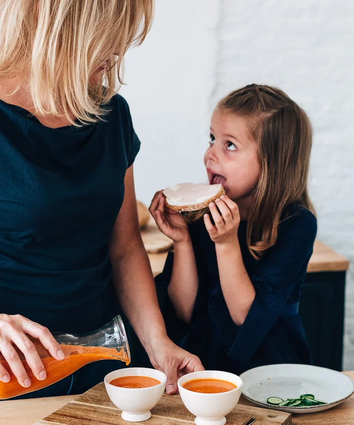 vrouw en dochter
