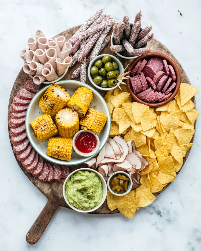 Vlees&Vega - Mexican fiësta borrelplank