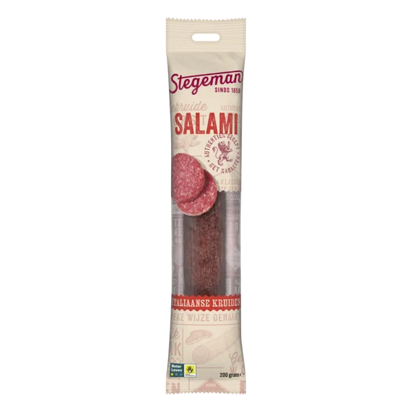 Packshot Stegeman Salami Italiaanse Kruiden